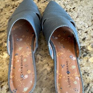 Lucky Brand Blue Espadrille Flats NEW